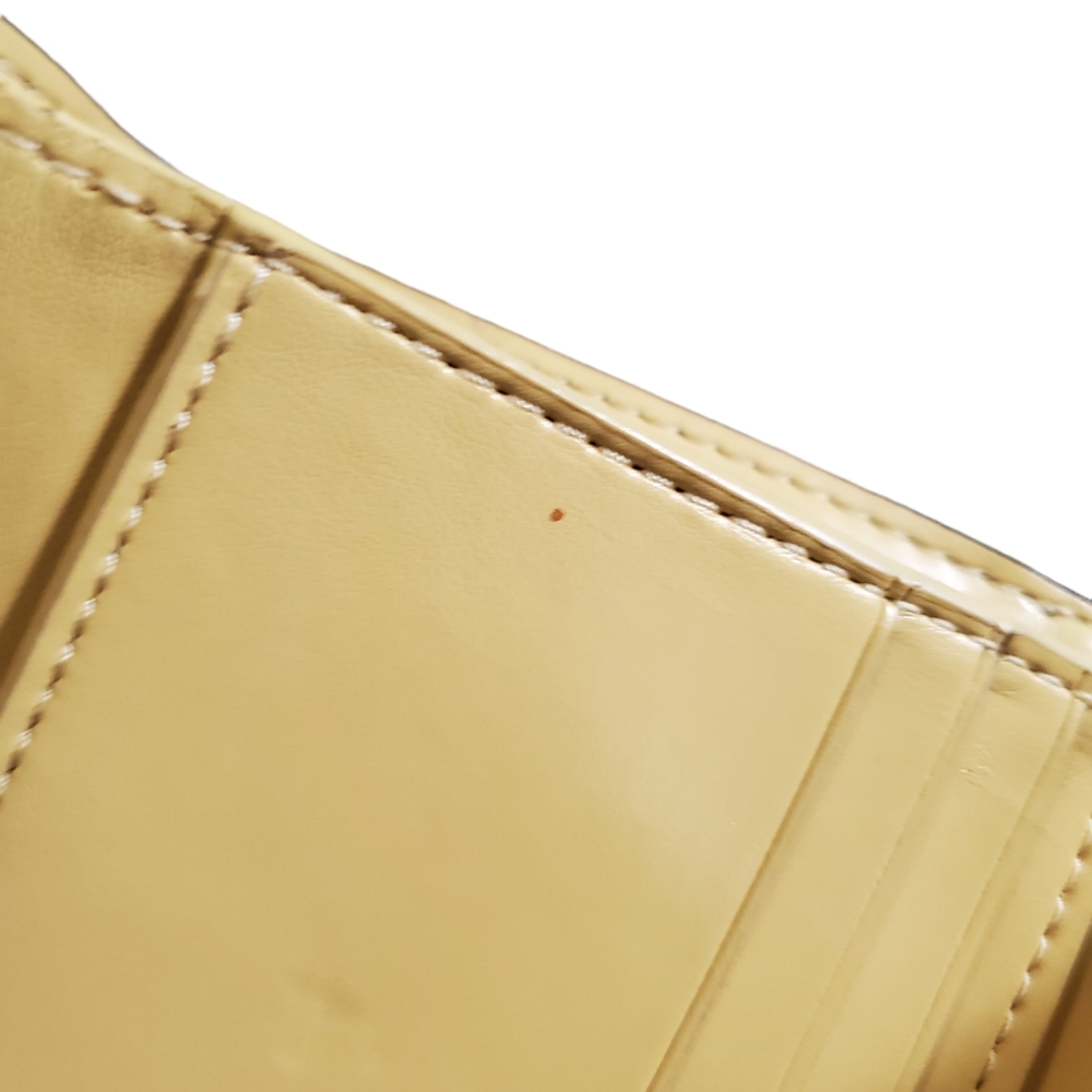 Coach Small Wallet In Signature Canvas & Yellow With Gold Hardware - Picture 6 of 8